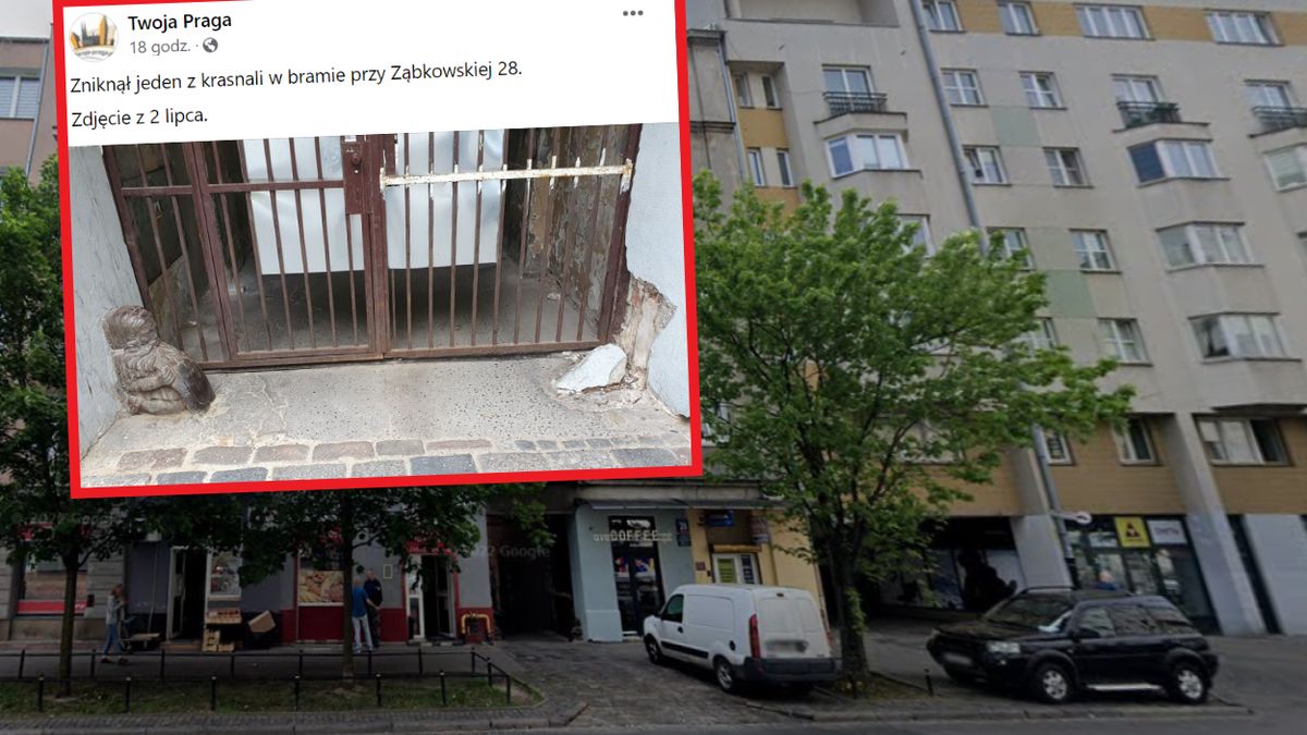 W kamienicy miało dojść do kradzieży zabytkowego krasnala