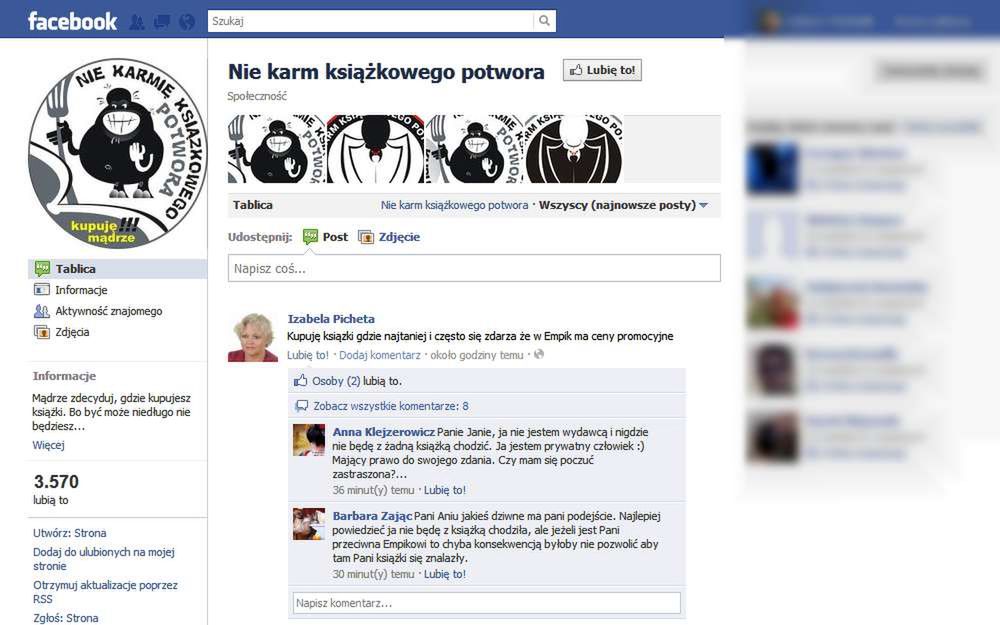 Nie karm książkowego potwora – internetowa akcja nawołuje do bojkotu Empiku 2