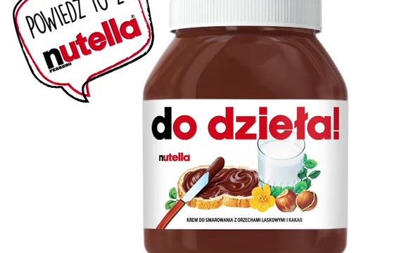 „Powiedz to z Nutellą” - napisy do wyboru na etykietach znów promują Nutellę (wideo)