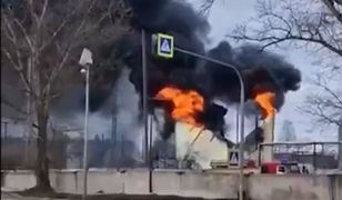 Ukraińcy zaatakowali w Rosji. Wybuchł wielki pożar