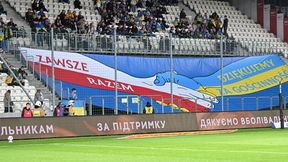 Ukraina grała w Krakowie. Wywiesili taki napis w stronę Polaków