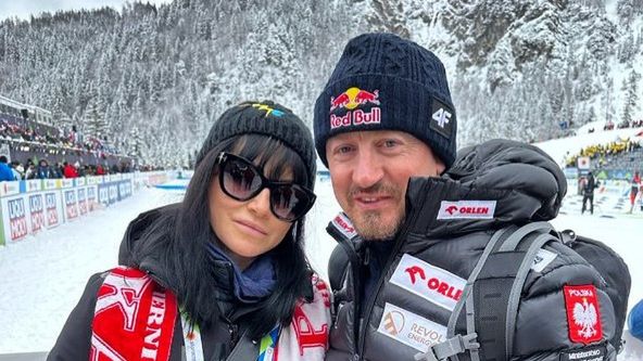 Instagram / Adam Małysz / Zdjęcie: Adam Małysz z żoną