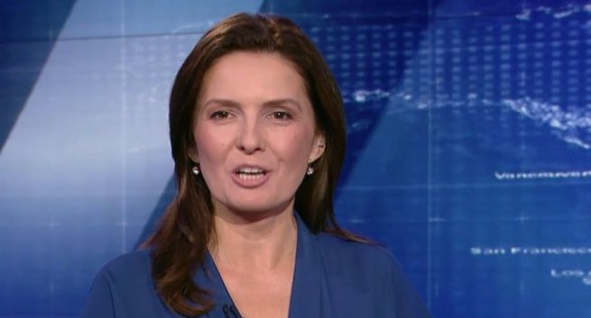 Monika Andrzejczak prowadzącą „Panoramy”