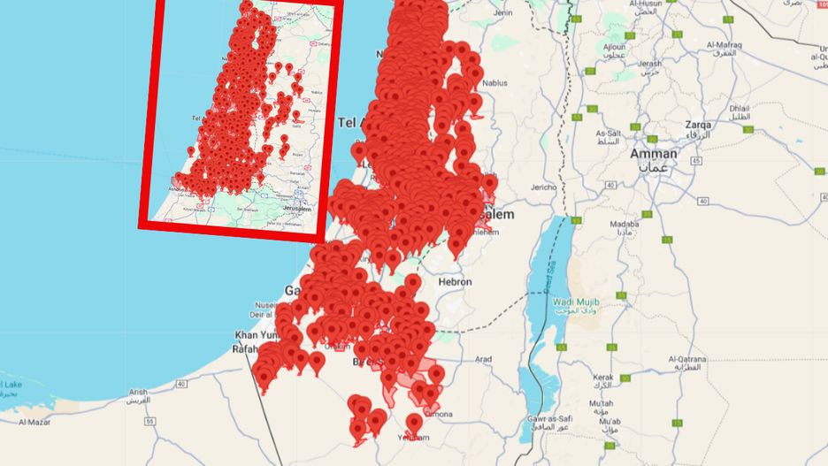 Alarmy przeciwlotnicze w Izraelu
