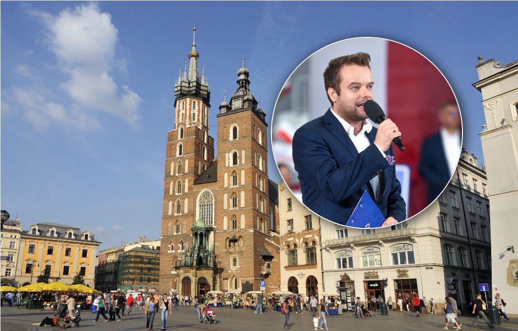 Rafał Bochenek o hymnie WOŚP z wieży Kościoła Mariackiego.