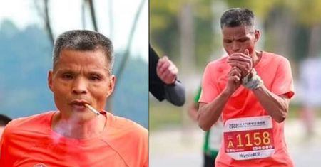 Biegacz palił przez cały maraton. Organizatorzy podjęli decyzję