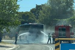 Zakynthos. Pożar autokaru z polskimi turystami. Zapalił się silnik