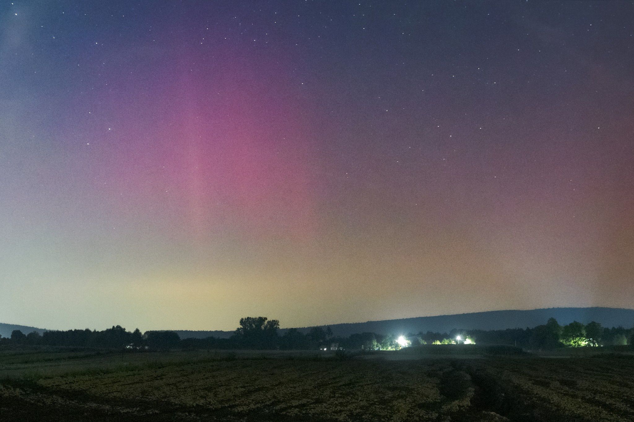 Zorza polarna nad Polską