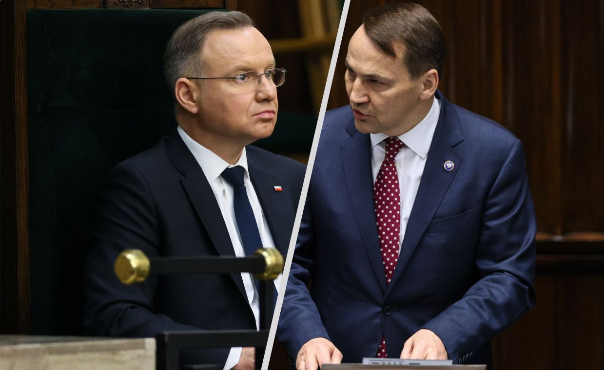"Zdziwiła mnie reakcja prezydenta". Sikorski komentuje zachowanie Dudy w Sejmie