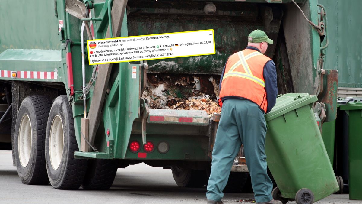 Niemcy szukają do pracy przy ładowaniu śmieci.