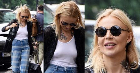 Maja Sablewska bez stanika spaceruje po Warszawie (ZDJĘCIA)