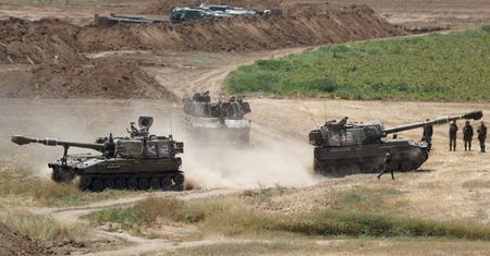 Izrael. Czołgi na granicy ze Strefą Gazy