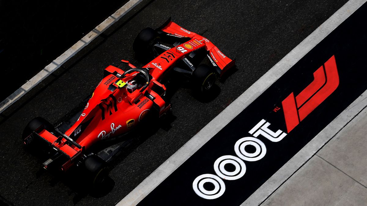 Charles Leclerc na torze w Chinach