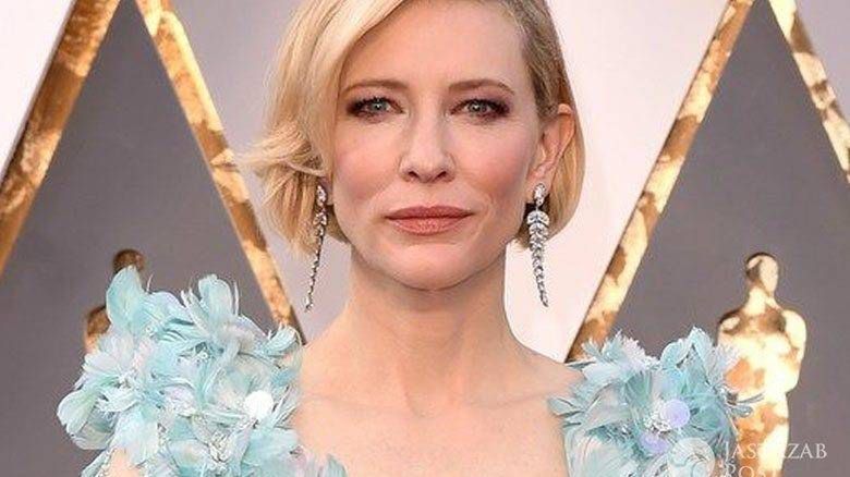 Suknia: Armani Privé, buty: Giuseppe Zanotti, torebka: Roger Vivier, biżuteria: Tiffany. Cate Blanchett, Oscary 2016 (fot. East News)