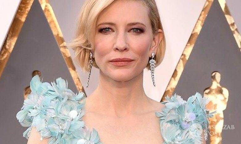 Suknia: Armani Privé, buty: Giuseppe Zanotti, torebka: Roger Vivier, biżuteria: Tiffany. Cate Blanchett, Oscary 2016 (fot. East News)