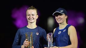 WTA Ostrawa: Świątek we łzach, Krejcikova z pucharem - ceremonia dekoracji (galeria)