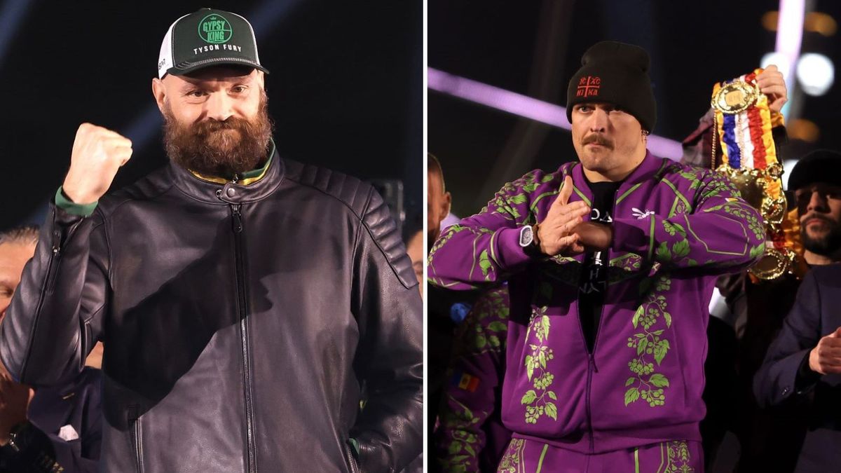 Getty Images / Richard Pelham / Na zdjęciu: Tyson Fury (L), Ołeksandr Usyk