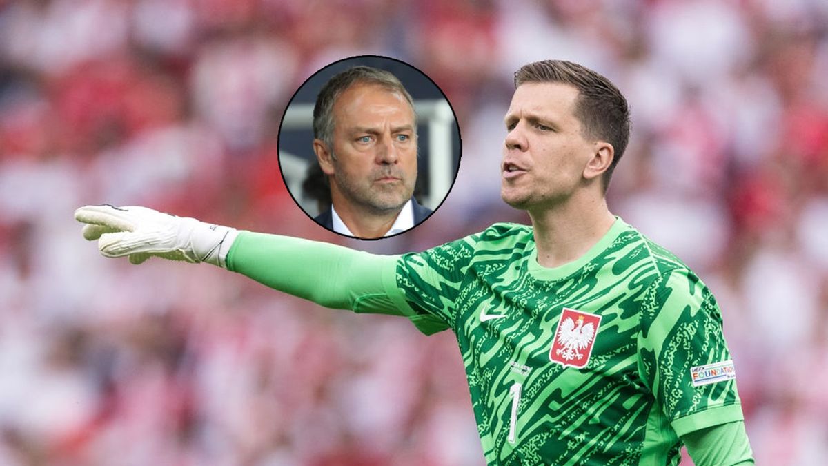 Materiały prasowe / Foto Olimpik/NurPhoto via Getty Images i Joan Valls/Urbanandsport/NurPhoto via Getty Images / Na zdjęciu: Wojciech Szczęsny i Hansi Flick (w kółeczku)