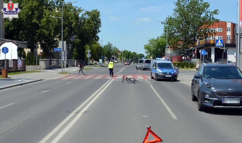 Potrącenie rowerzysty