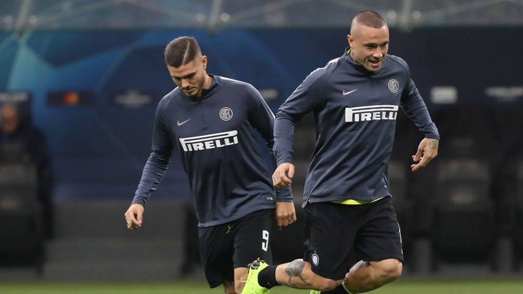 Mauro Icardi (z lewej) i Radja Nainggolan