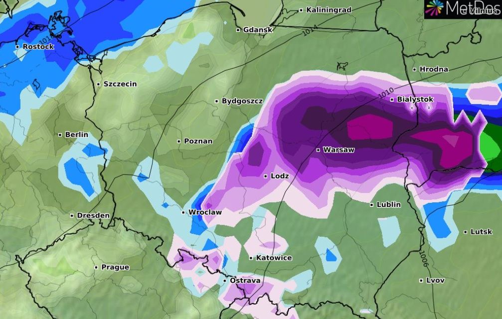 Według prognoz w Polsce zima będzie bardzo deszczowa