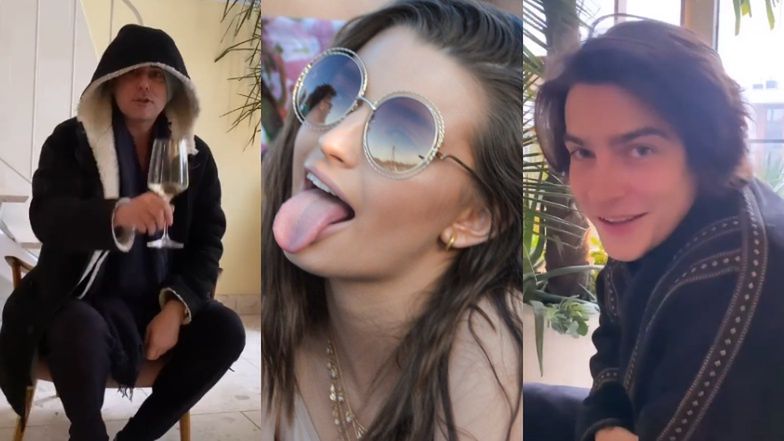 Julia Wieniawa i Nikodem Rozbicki w odwiedzinach u Marcina Tyszki