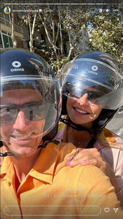 Anna i Robert Lewandowscy świętują urodziny piłkarza na wyprawie skuterowej