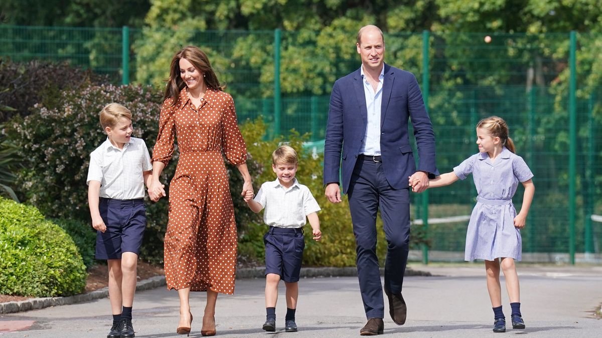 Książę William i księżna Kate z rodziną