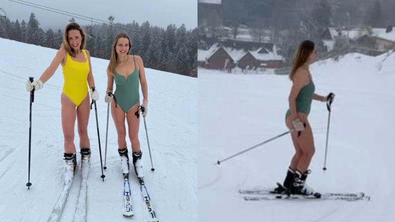 Joanna Moro i Anna Gzyra śmigają na nartach 