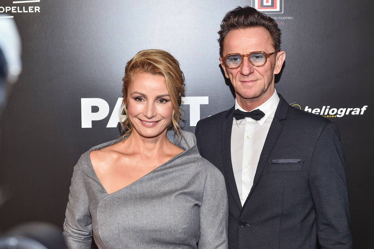 Joanna Brodzik i Paweł Wilczak na premierze filmu Pan T.