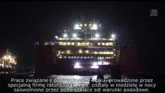 Costa Concordia już prawie wydobyta. Brakuje 3 metrów