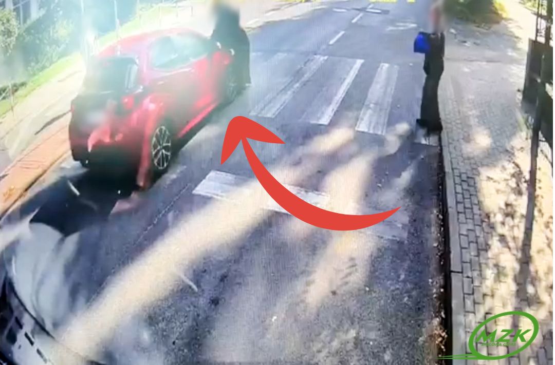 Potrącił 15-letnią pieszą. Oto, co nagrały kamery autobusu miejskiego