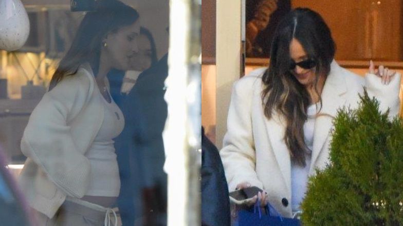 Ciężarna Marina Łuczenko przyłapana na zakupach w sklepie z biżuterią (ZDJĘCIA)