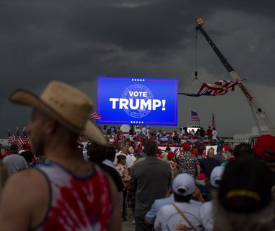 "Jestem zdruzgotany". Trump musiał odwołać wiec