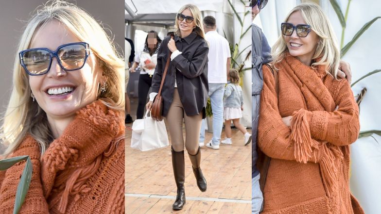 Gałkowo Masters 2022. Roześmiana Agnieszka Woźniak-Starak W KOCU pozuje z koniem (ZDJĘCIA)