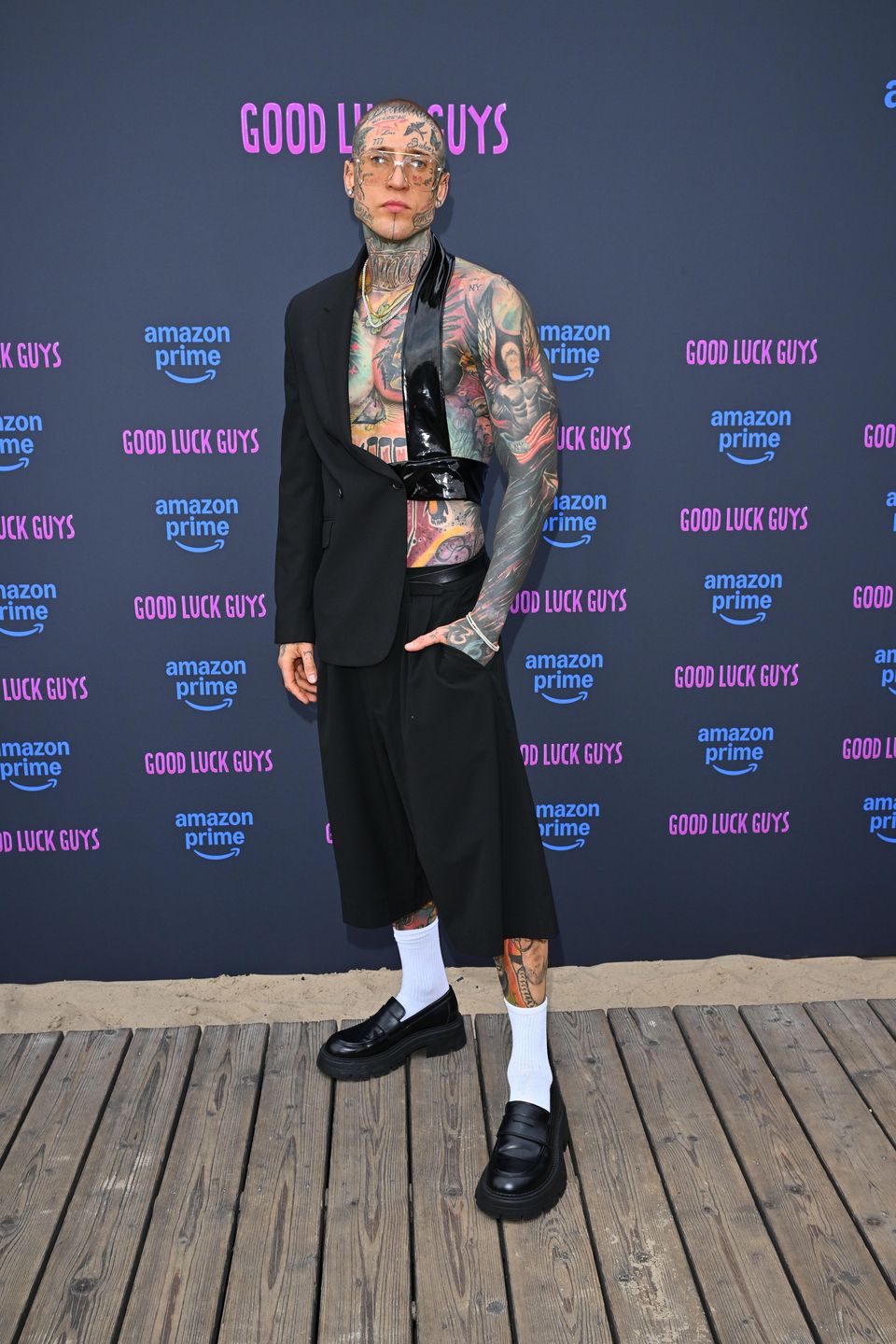 Stifler na pokazie prasowym "Good luck Guys"