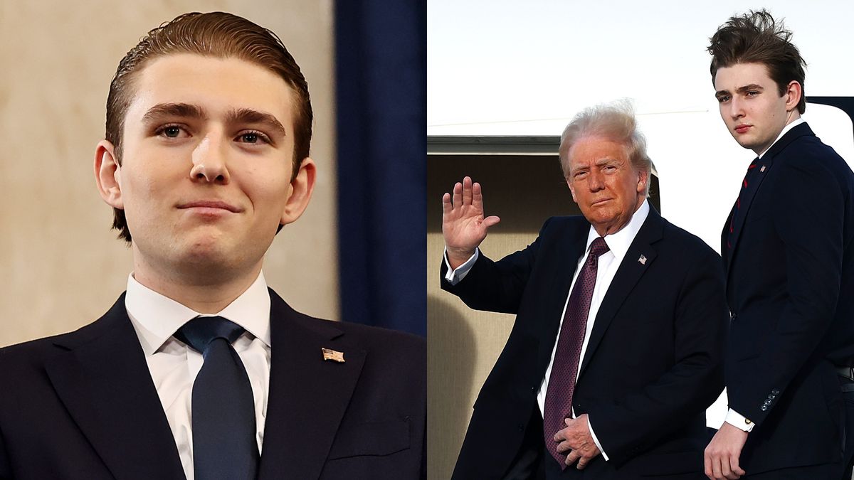 Barron Trump jest 19-letnim synem Melanii i Donalda Trumpów