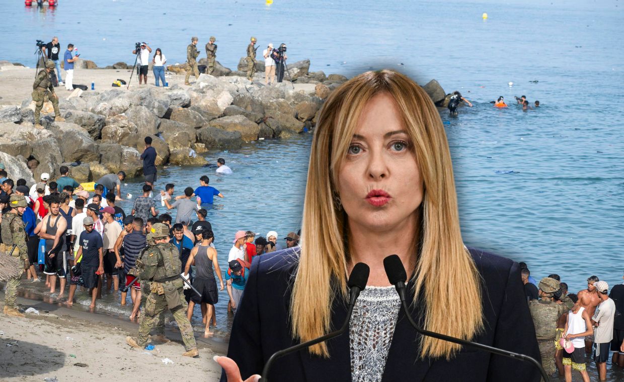 Meloni i UE walczą z kryzysem migracyjnym w Ceucie