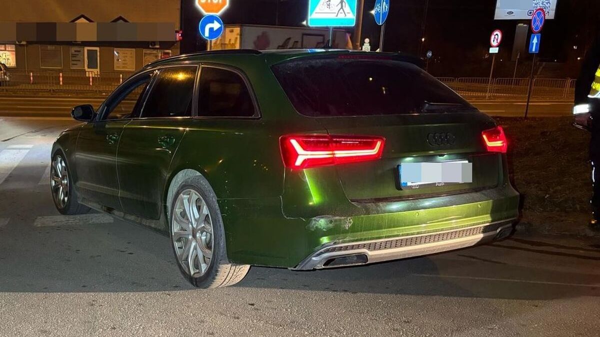 Kierująca audi zatrzymana za przekroczenie prędkości na ul. Armii Krajowej w Lublinie