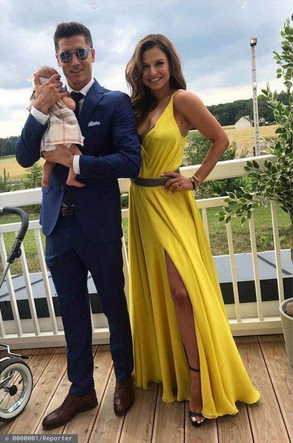 Anna i Robert Lewandowscy w 2017