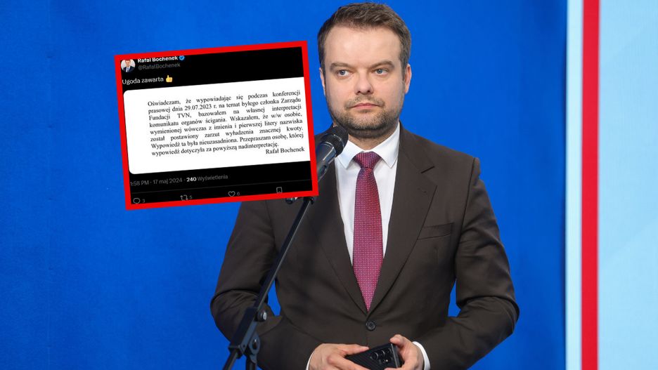 Rafał Bochenek musiał przeprosić byłego szefa fundacji TVN