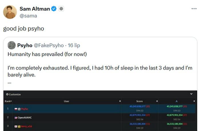 Szef Open AI pogratulował polskiemu programiście