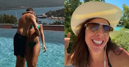 "Bikiniara" Klaudia Halejcio oddaje się pocałunkom z mężem na tureckich wakacjach