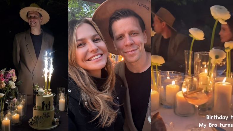 Lewandowscy na urodzinach Wojciecha Szczęsnego