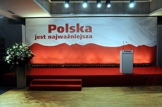 Wieczór wyborczy w sztabie Kaczyńskiego