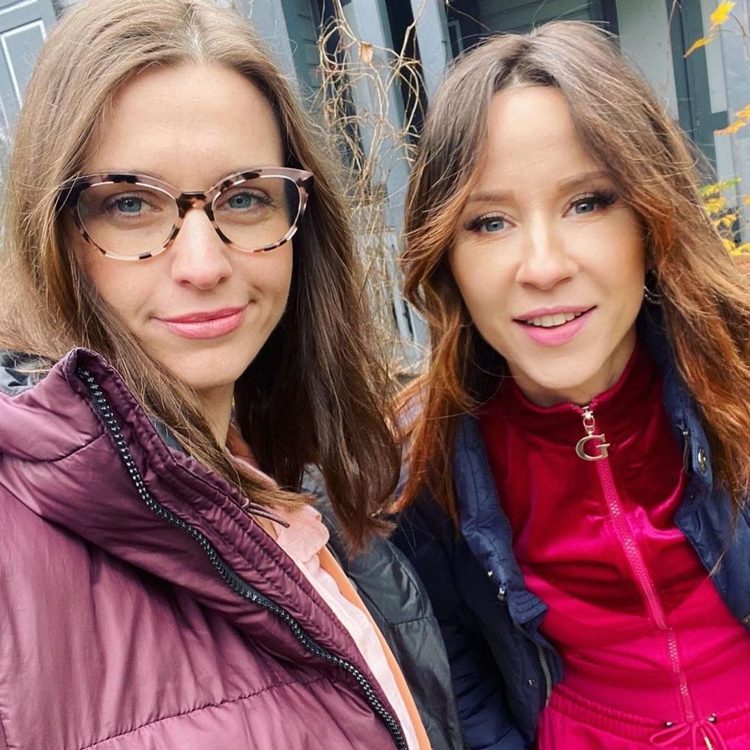 Julia Kamińska i Katarzyna Ankudowicz na planie BrzydUli 2