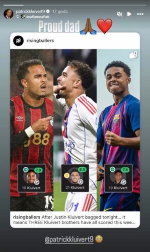 Na zdjęciu: wpis Patricka Kluiverta na Instagramie