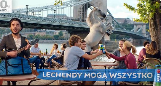 „Lechendy mogą wszystko" w reklamie Lech Free 0,0%
