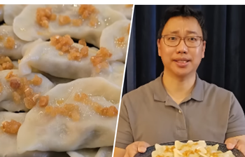 Koreańczyk spróbował polskich pierogów z mięsem i skwarkami. Jego reakcja mówi wszystko