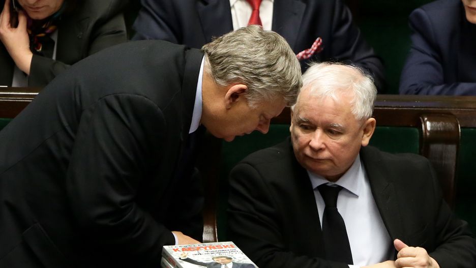 Marek Suski i Jarosław Kaczyński